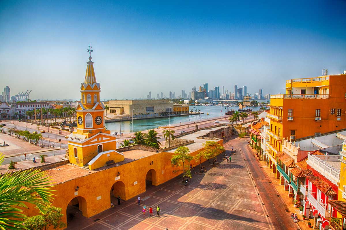 Cartagena - Blick über die Altstadt und die Skyline