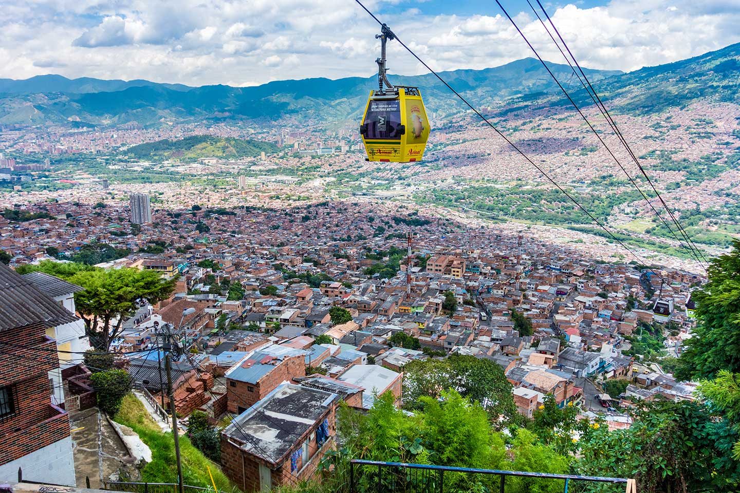 Die Seilbahn in Medellin