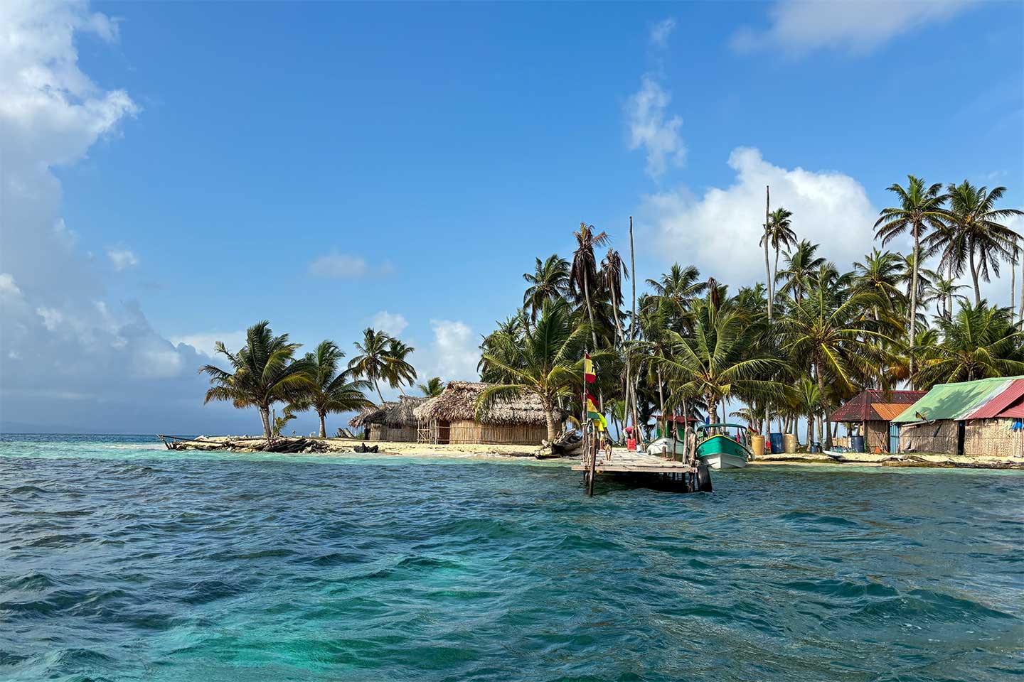 Eine Insel in der Karibik von Panama.