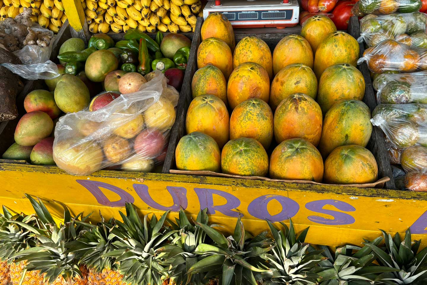 Obststand außerhalb von Panama City